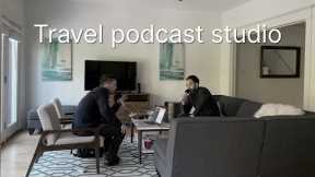 Travel podcast setup – a mobile podcasting studio for your hotel