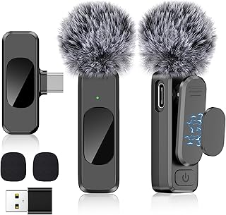 USB C Wireless Lavalier Microphone