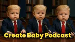 FREE! How to Create Trending  AI Baby Podcast Animation Using AI - 2025 Ultimate Guide