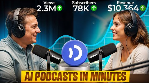 How I Make a FACELESS Podcast Channel with this Podcast Generator🤫