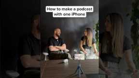 One iPhone podcast setup for beginners | Best way to record a podcast with one phone