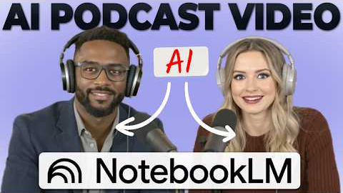 Turn NotebookLM into Podcast Videos Instantly (ZERO Editing!)