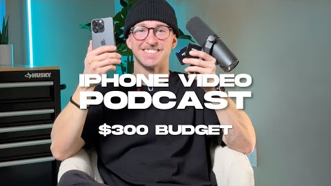 How to film a video podcast with your iPhone (budget friendly)