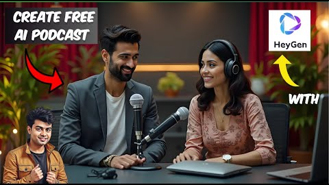 🚀 Create a Two-Person Podcast with HeyGen AI – No Editing Needed! 🎙️✨