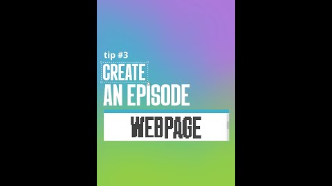 Benefits of creating a webpage for your podcast episodes