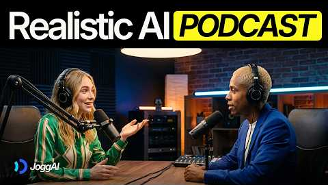 How to Make a Realistic AI Video Podcast in 5 Minutes | JoggAI Podcast 2.0
