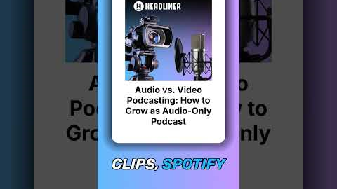 NEW EPISODE!!! Audio vs. Video Podcasting: How to Grow as Audio-Only Podcast