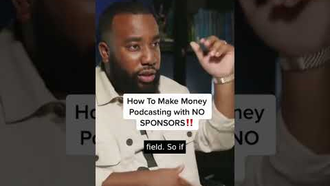 How To Make Money Podcasting with NO SPONSORS! #shorts #podcast