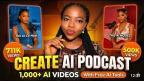 HOW TO CREATE AI PODCAST VIDEOS | Step-by-Step Tutorial