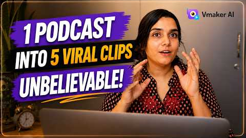 How to Use an AI Clip Maker to Turn One Podcast Into 5 Viral Shorts?