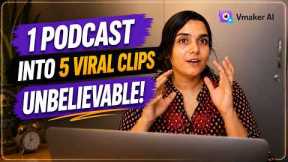 How to Use an AI Clip Maker to Turn One Podcast Into 5 Viral Shorts?
