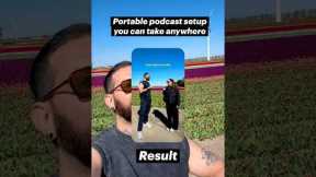 Portable podcast setup you can take anywhere (record and edit on your phone)
