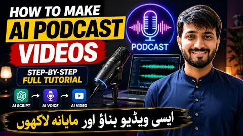 How to Make AI Podcast Videos |  Step-by-Step Full Tutorial (2026)