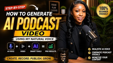 How to Generate AI Podcast Videos Using Your Natural Voice (Step-by-Step Tutorial)