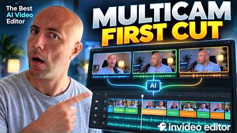 The Best AI Video Editor for Multicam Podcasts (invideo editor)