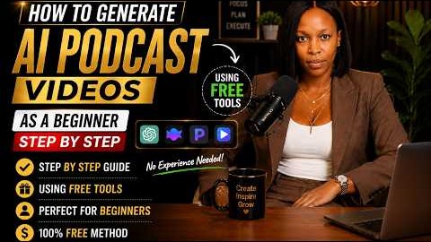 How to Create AI Podcast Videos as a beginner 