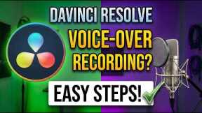 Davinci Resolve How to record voice over Podcast 14