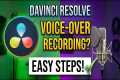 Davinci Resolve How to record voice